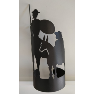 Adorno Botella Quijote negro